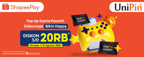 Top Up Sekarang, Klaim Diskon 20RB Pakai ShopeePay!